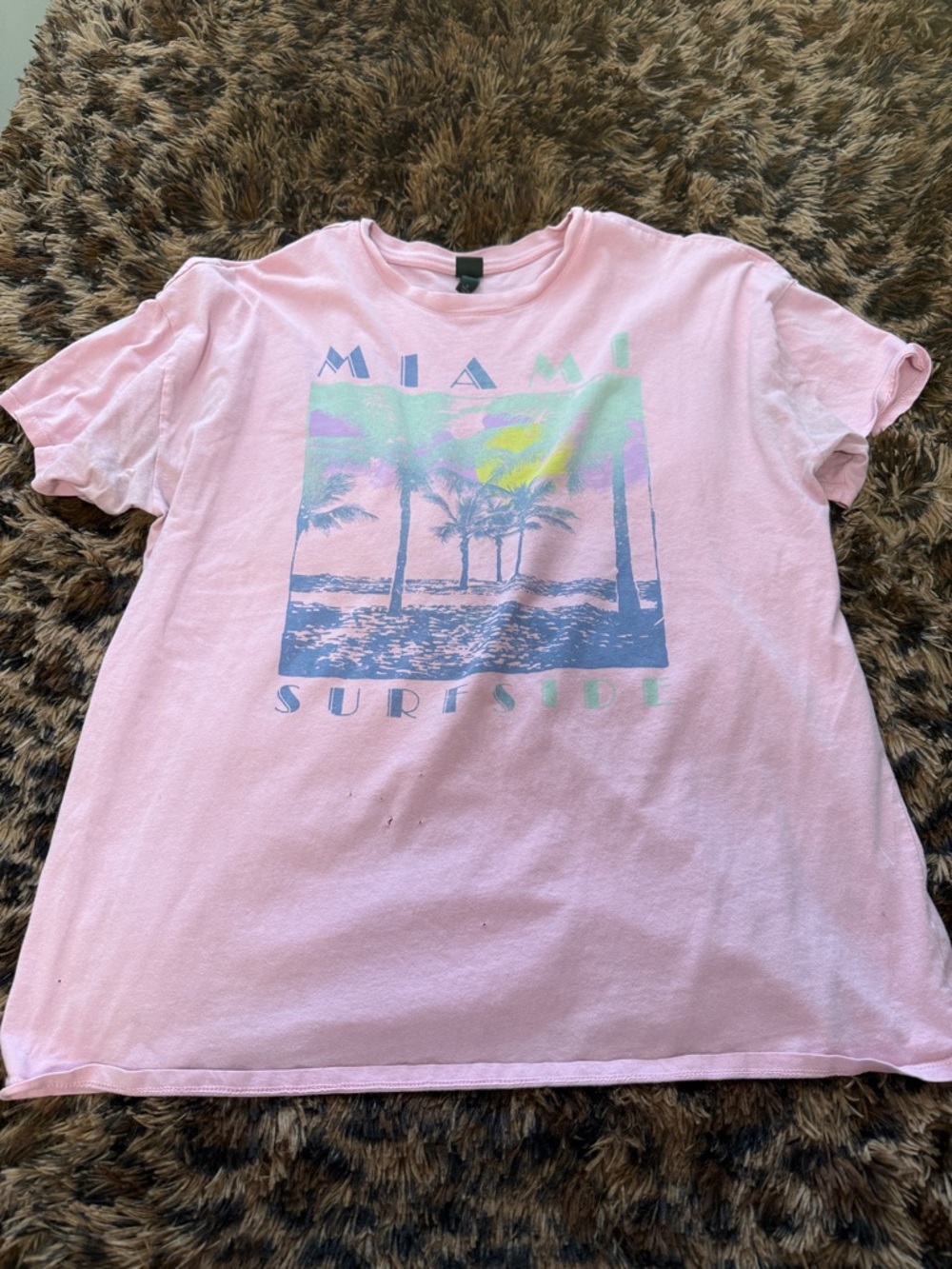 wild fable Pink Miami Surfside Graphic Tee